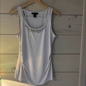 White House Black Market ruched waist tank top Medium